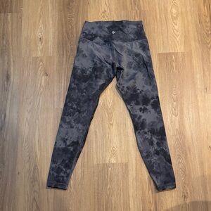 lululemon athletica Black Tie-Dye High-Waist Leggings